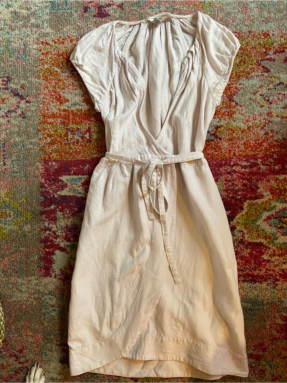 Diane Von Furstenberg Pale Blush Wrap Dress